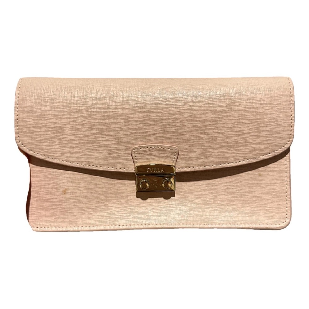 Furla Beige Leather Crossbody Bag
